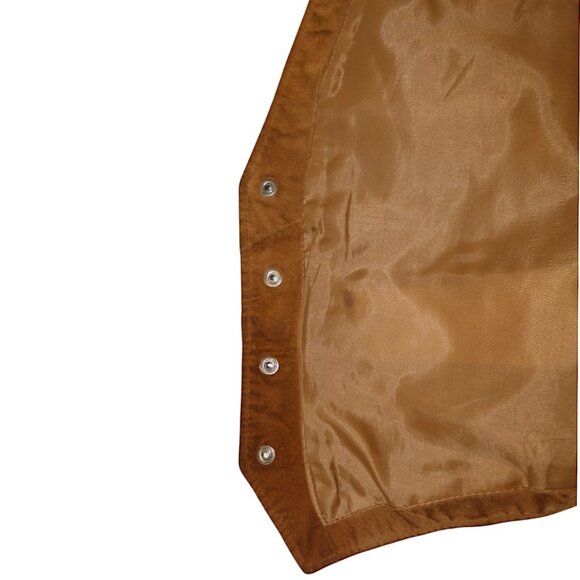 Global Identity G III Men's Thrashed Rugged Western Leather Suede Cowboy XL Vest - Picture 14 of 14